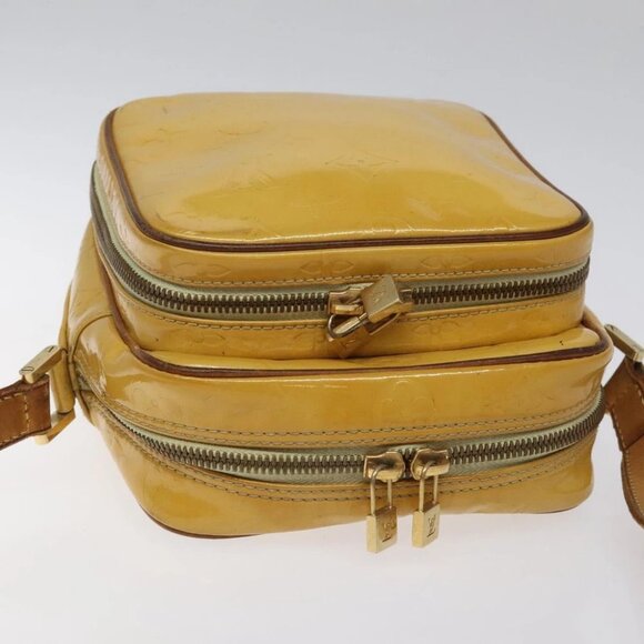 LOUIS VUITTON Monogram Vernis Wooster Shoulder Bag Yellow - Picture 4 of 15